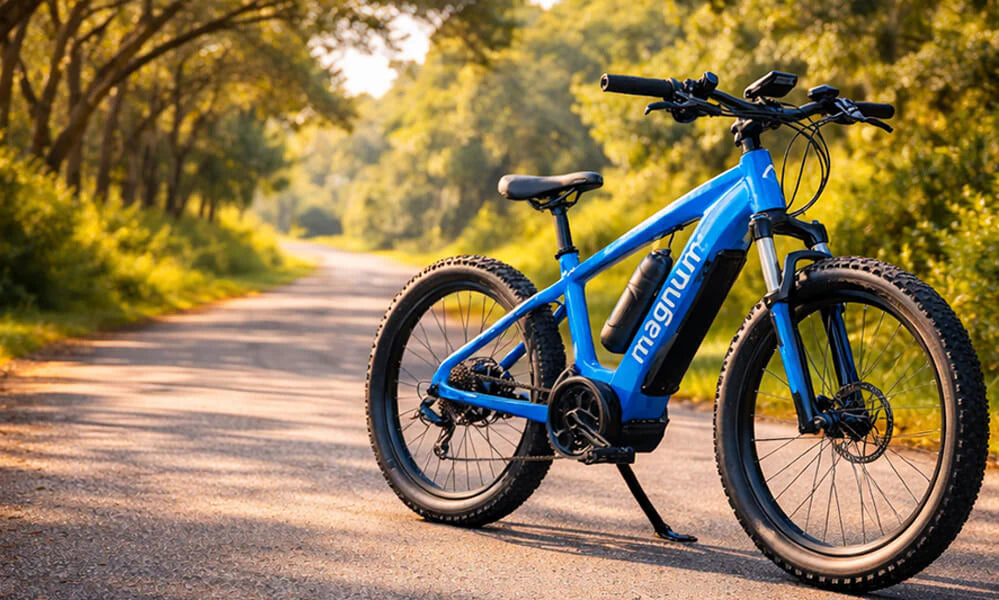 Magnum e-bike on a Florida trail